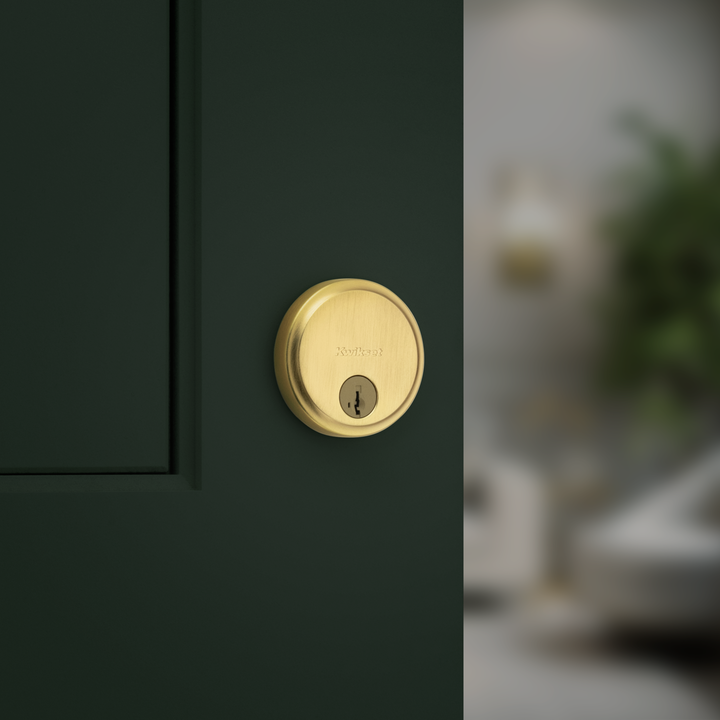 Hometown and rectangular Crosstown deadbolts