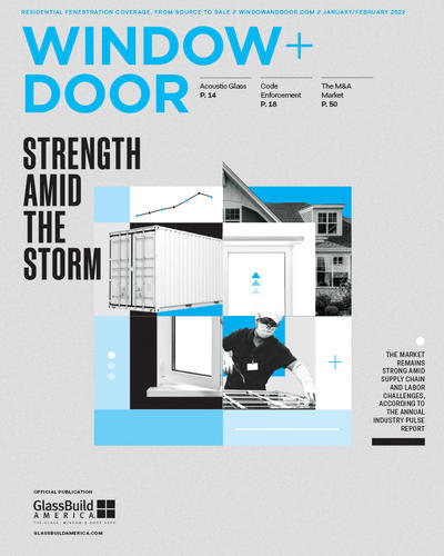 the January February 2022 issue of Window and Door magazine